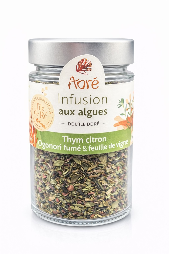 Thym Citron Ogonori fumé & feuille de vigne